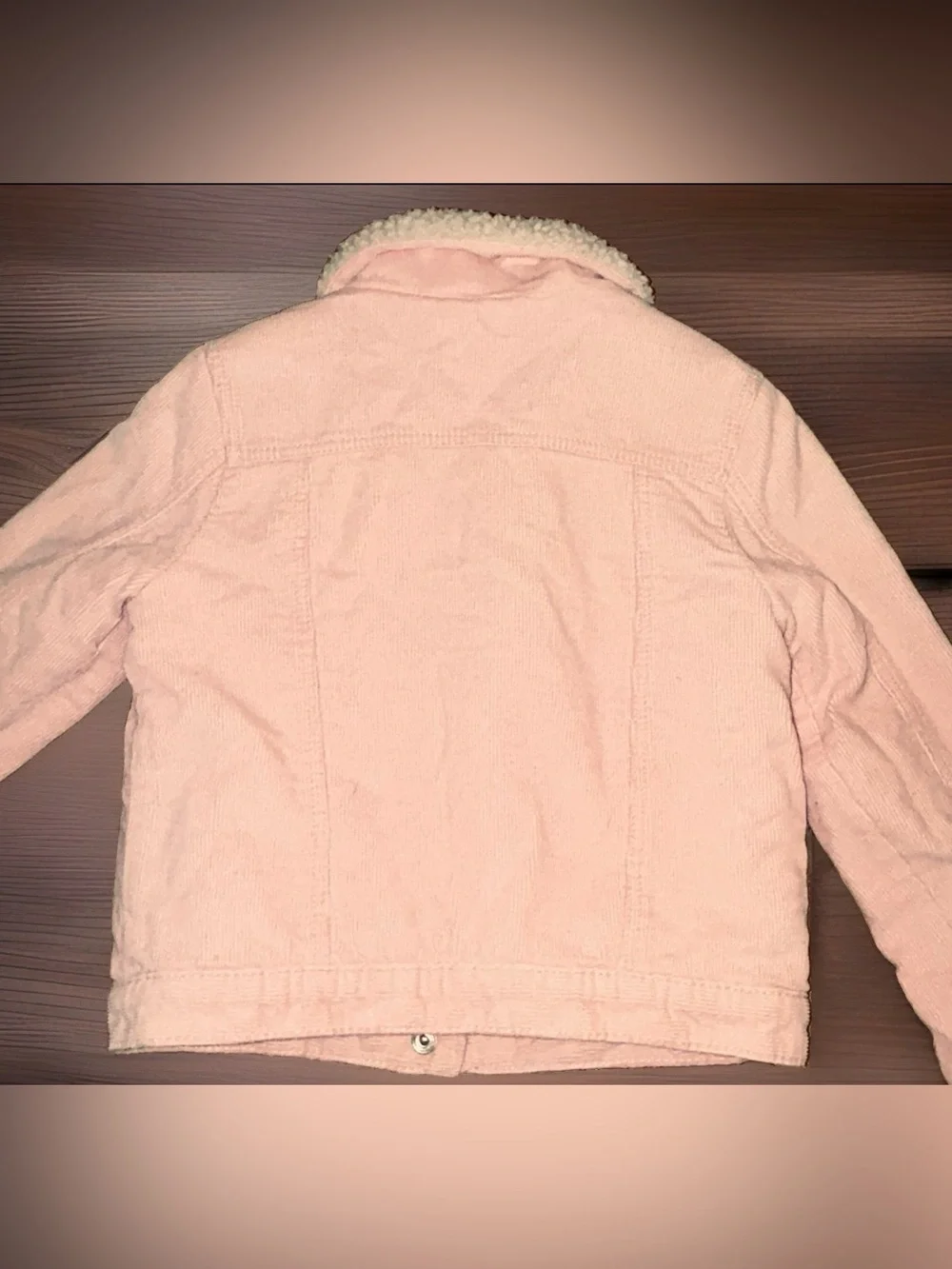Gap Baby Corduroy Sherpa Jacket Pink Corduroy With Cream Sherpa Lining Size 5 Yr